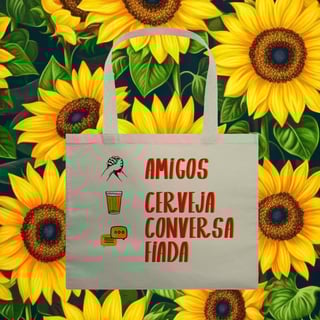 Ecobag “Amigos, Cerveja e Conversa Fiada”