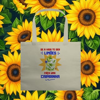 Nome do produto Ecobag “Se a vida te der limões, faça uma caipirinha” 
