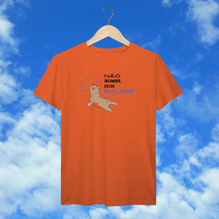 Nome do produto T-Shirt Prime “Não incomode, estou relauxando”