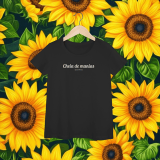 Nome do produto Baby Look 'Cheia de Manias'