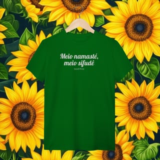 Nome do produto T-Shirt Meio namastê, meio sifudê