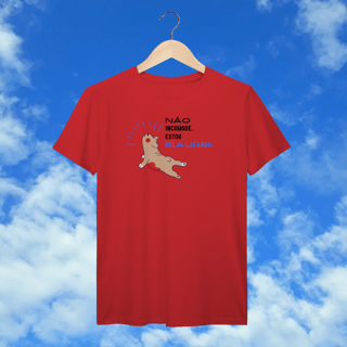 Nome do produto T-Shirt Prime “Não incomode, estou relauxando”