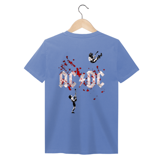 Camisa estonada ACDC manchas