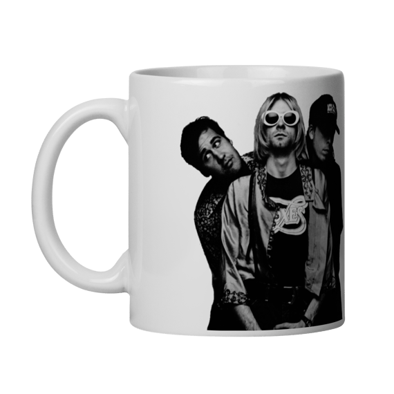 Caneca Nirvana Preto e Branco