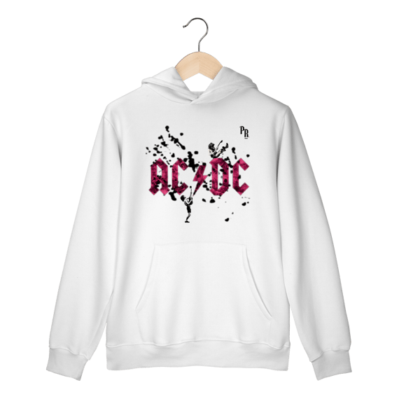 Moletom Canguru ACDC manchas