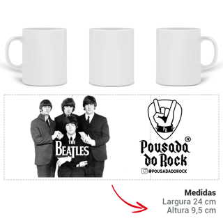 Nome do produto Caneca Beatles Preto e Branco