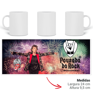 Nome do produto Caneca Mick Jagger Fireworks