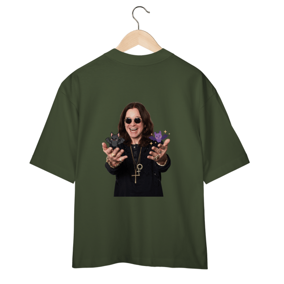 Ozzy segurando morcegos - oversised