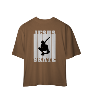 Nome do produto Fé Que Permanece — Oversized Jesus Skate 