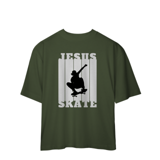 Nome do produto Fé Que Permanece — Oversized Jesus Skate 