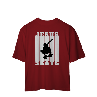 Nome do produto Fé Que Permanece — Oversized Jesus Skate 