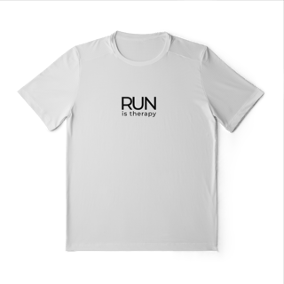 Nome do produto Camiseta Sport Dry UV AUGE – RUN IS THERAPY