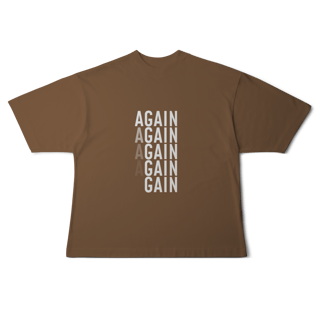 Nome do produto Camiseta Oversized AUGE - AGAIN, GAIN