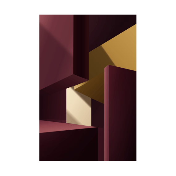 Geometric Ochre Light