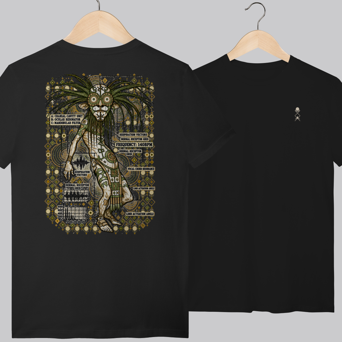 Native Anatomy T-Shirt Preta