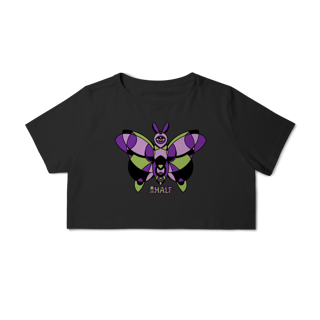 Nome do produto Cropped Butterfleye Preto / Branco