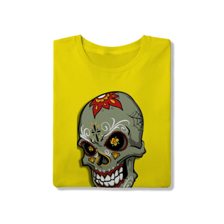 Nome do produto Caveira Rebelde – Camiseta Estilo Underground.