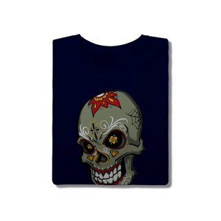 Nome do produto Caveira Rebelde – Camiseta Estilo Underground.