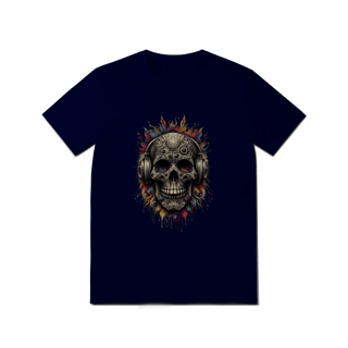 Nome do produto Caveira Cósmica – Camiseta Arte & Atitude