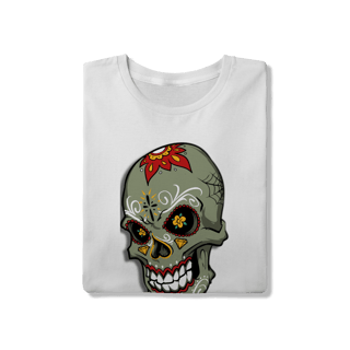 Nome do produto Caveira Rebelde – Camiseta Estilo Underground.