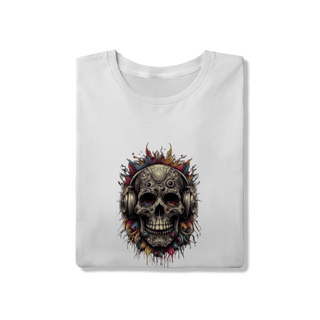 Nome do produto Caveira Cósmica – Camiseta Arte & Atitude