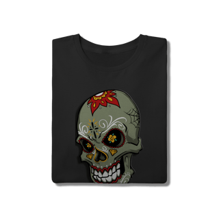 Nome do produto Caveira Rebelde – Camiseta Estilo Underground.