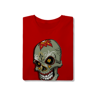 Nome do produto Caveira Rebelde – Camiseta Estilo Underground.