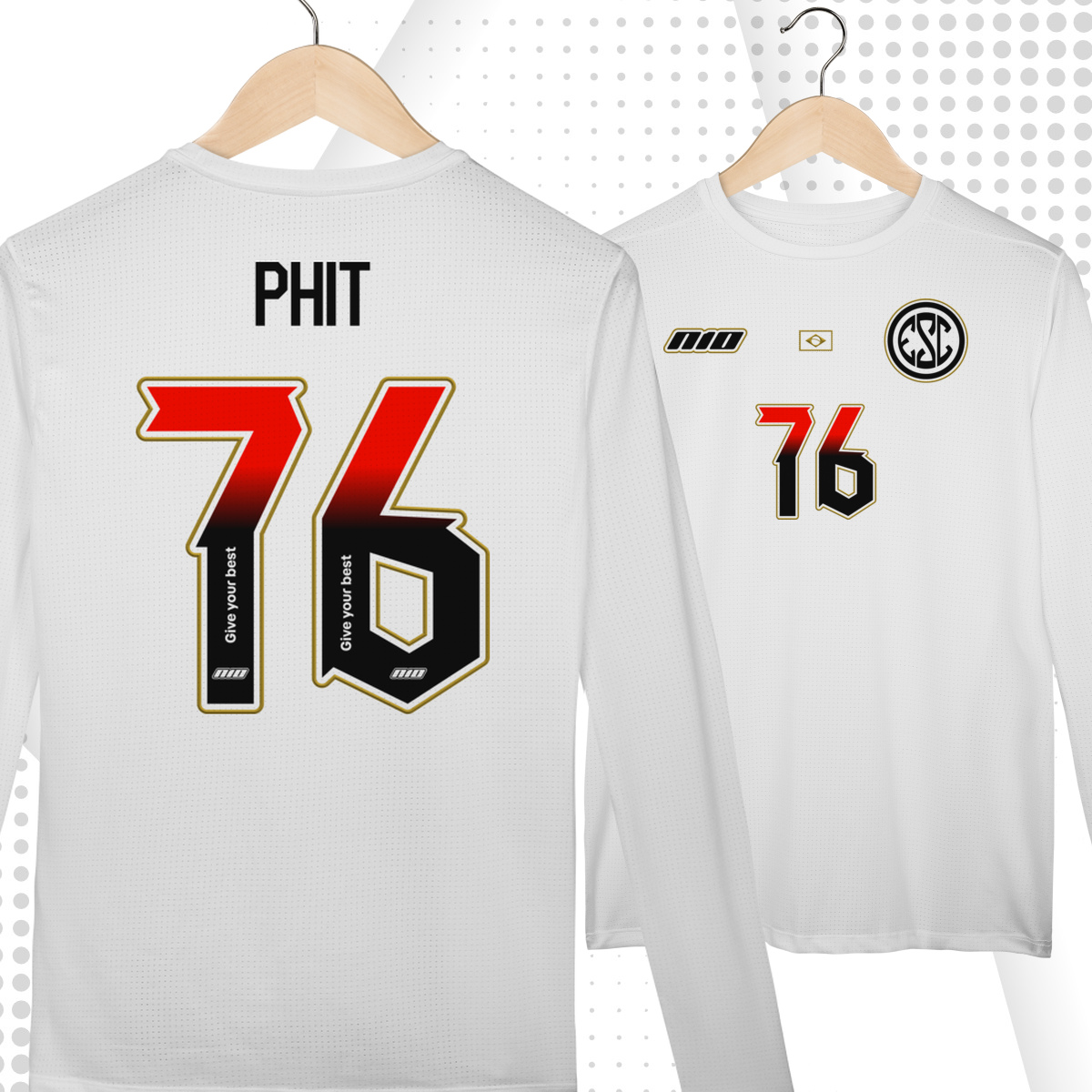 Camiseta Manga Longa Sport Dry UV N10 Custom ESC Phit 76