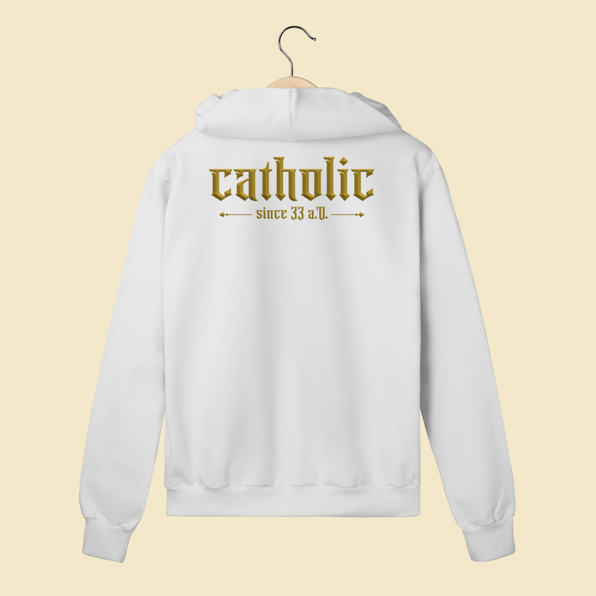 Moletom Prime Com Zíper Catholic Since 33 A.D.