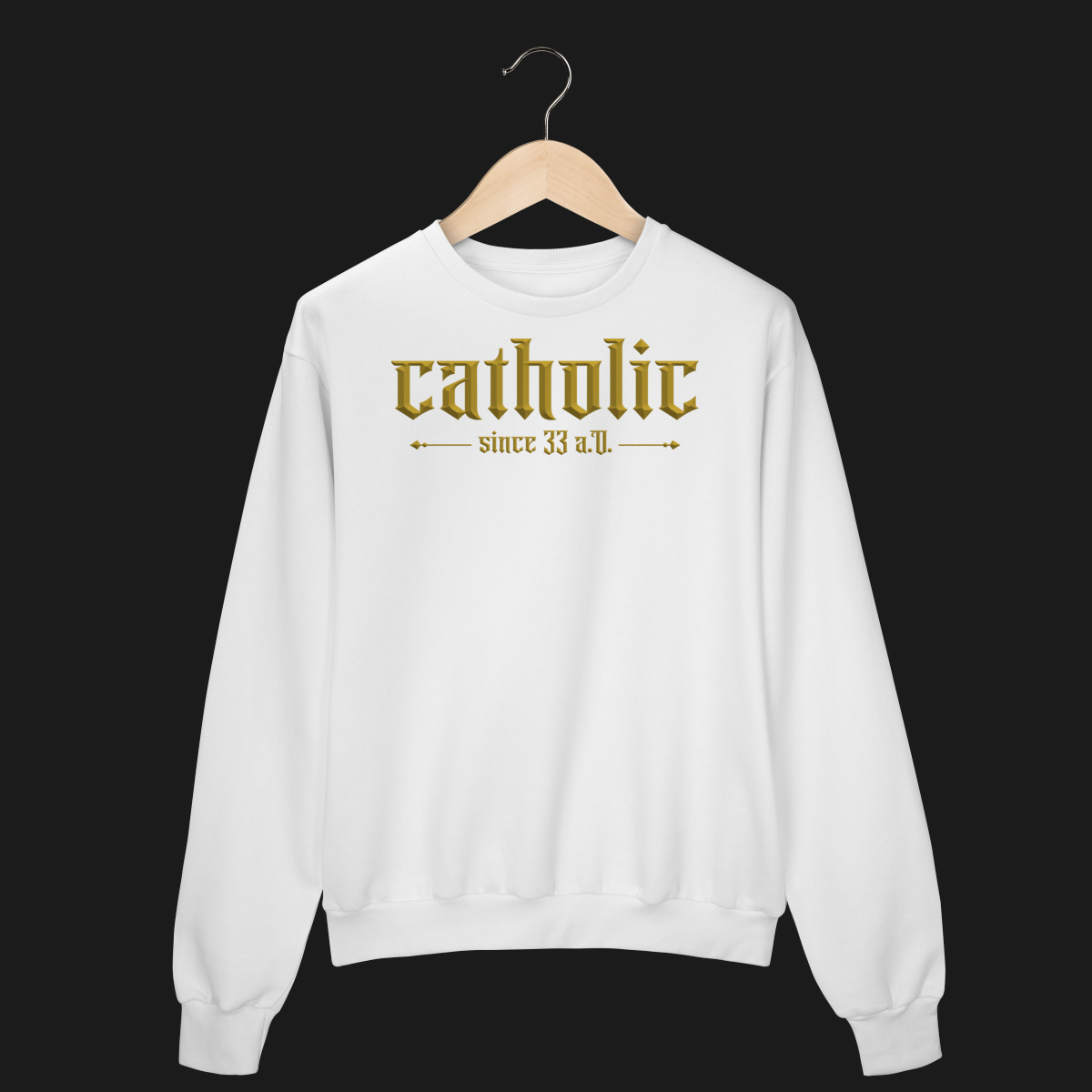 Moletom Prime Fechado Catholic Since 33 A.D.