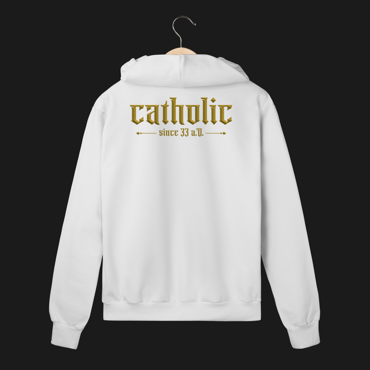 Moletom Prime Com Zíper Catholic Since 33 A.D.