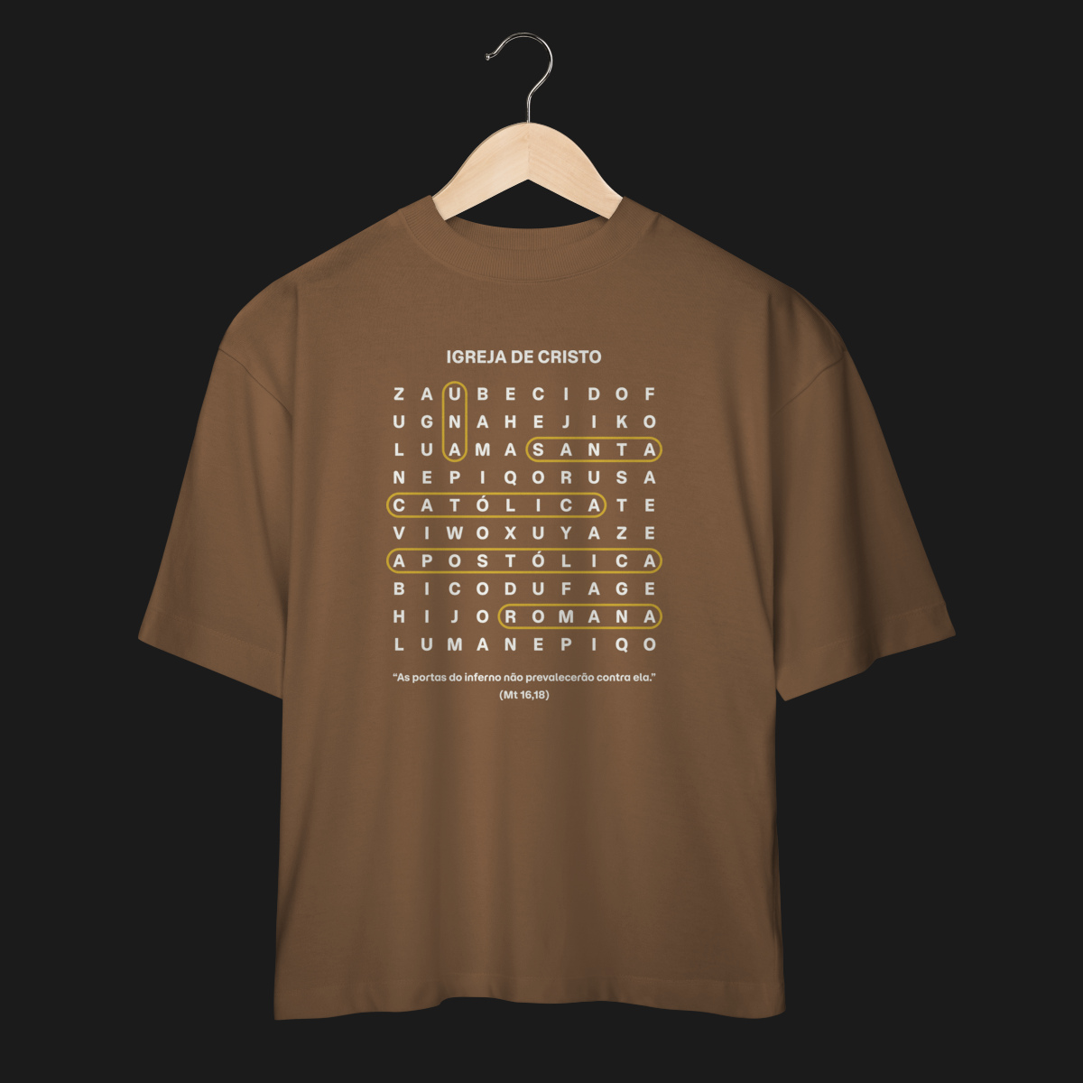 Camiseta Oversized Caça Palavras