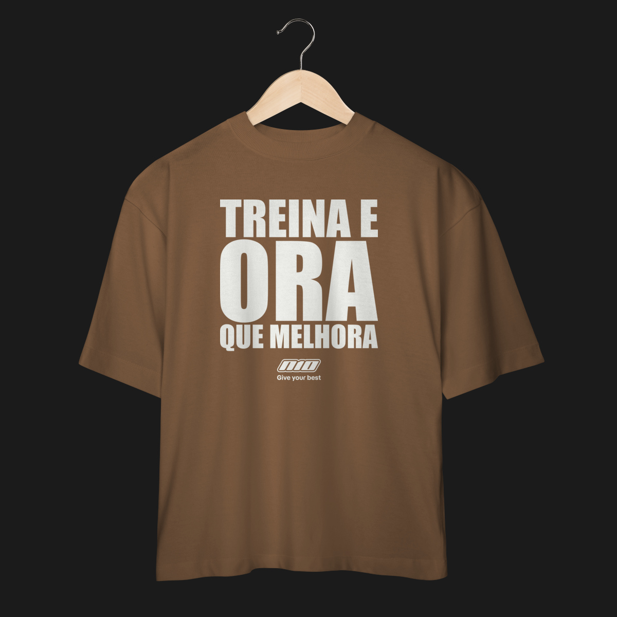 Camiseta Oversized N10 Treina e Ora