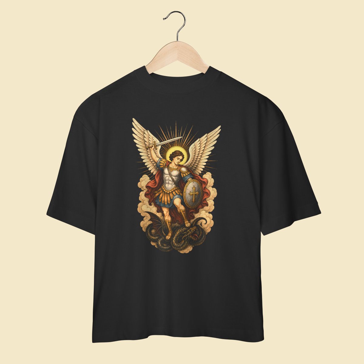 Camiseta Oversized São Miguel Arcanjo - EC02