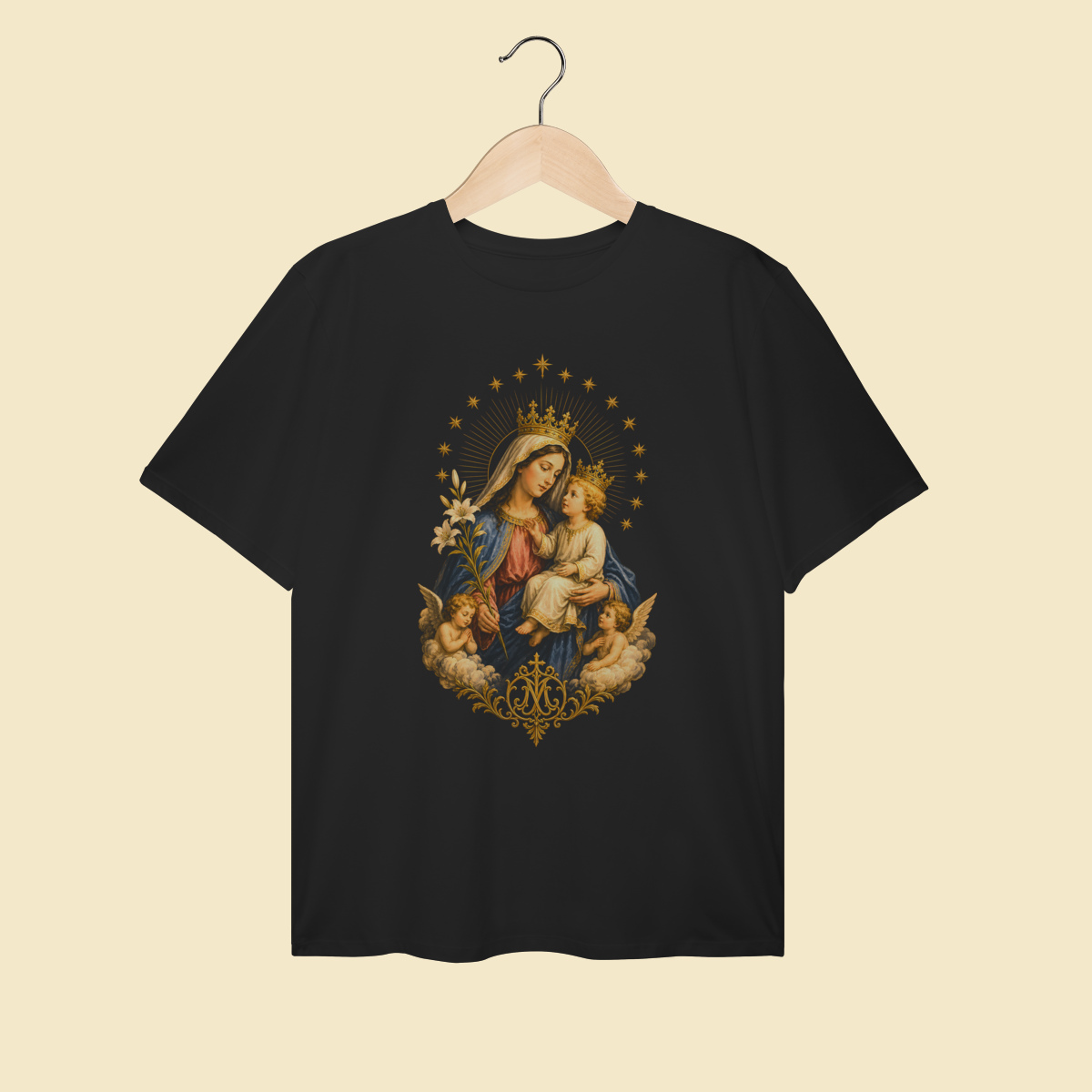 Camiseta Plus Size Ave Maria - EC03