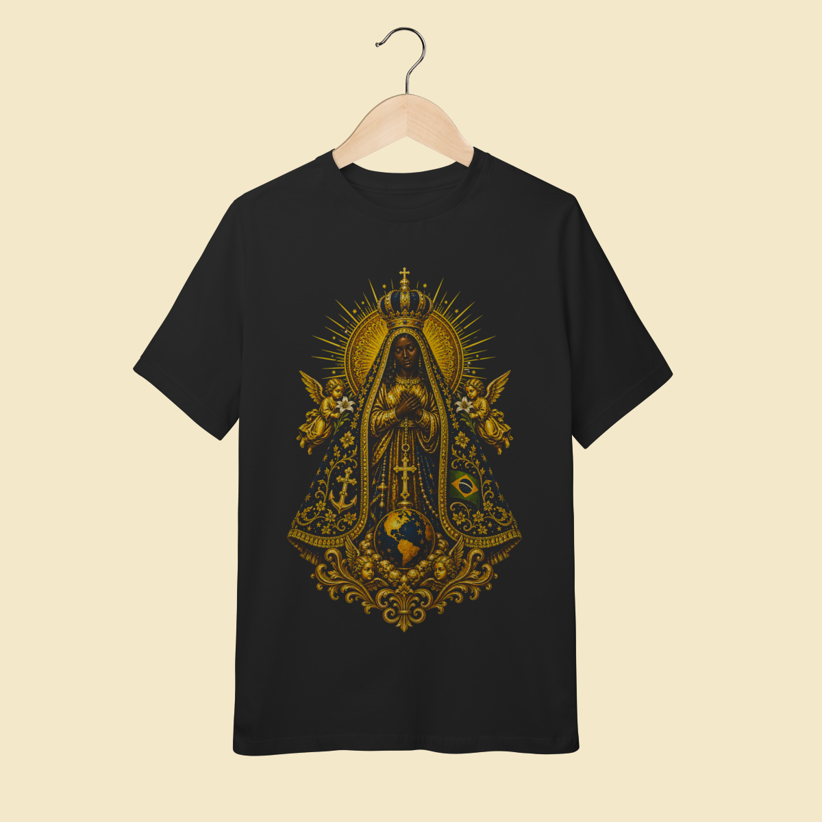 Camiseta Quality Infantil (10 a 14) N. S. Aparecida - EC04