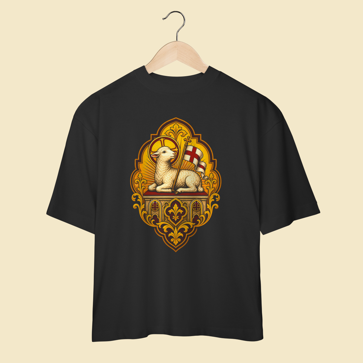 Camiseta Oversized Cordeiro De Deus - EC05