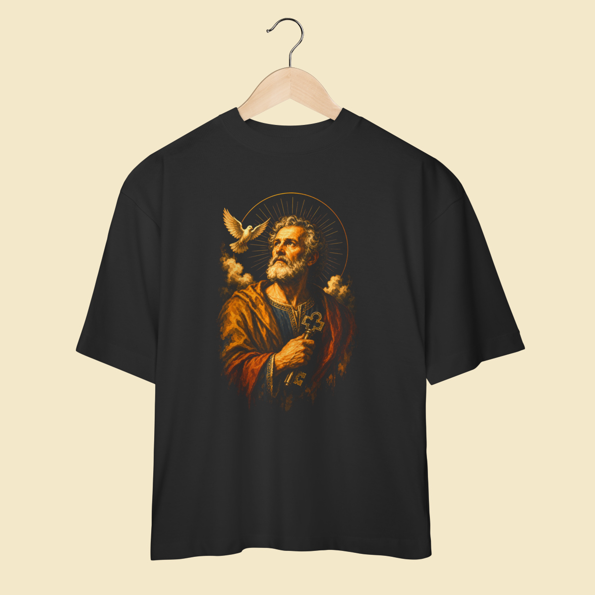 Camiseta Oversized Tu És Pedro - EC06