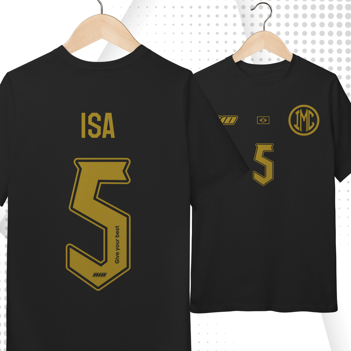 Camiseta Quality Infantil (10 a 14) N10 Custom IMC Isa 5