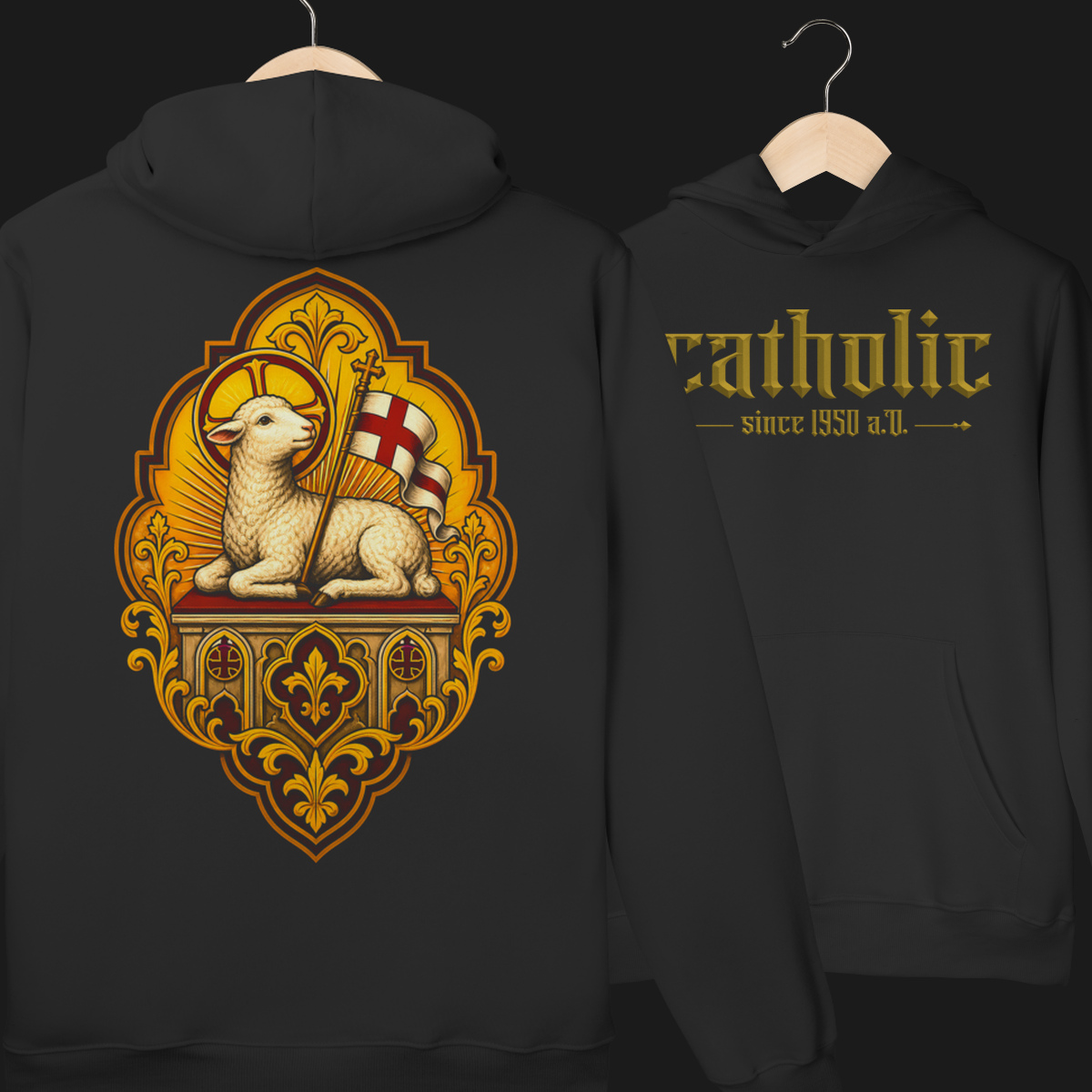 Moletom Prime Canguru Catholic Custom Since 1950 A.D.
