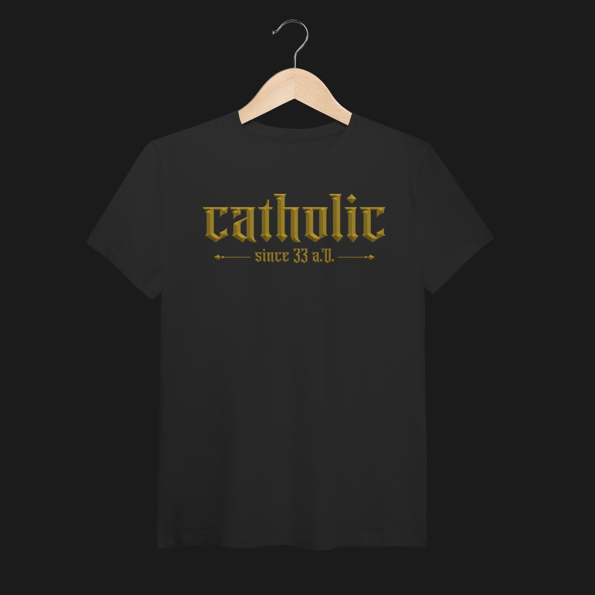 Camiseta Pima Catholic Since 33 A.D.