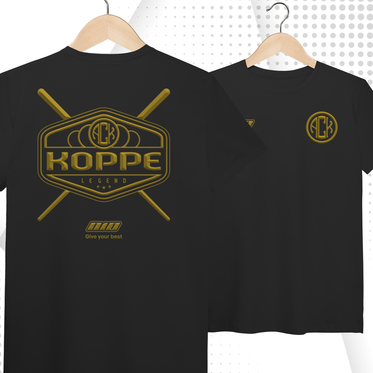 Camiseta Pima N10 Custom ACK Koppe Dourado
