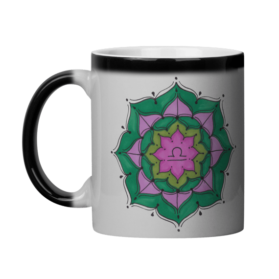 Caneca Mágica Mandala Signo de Libra - 