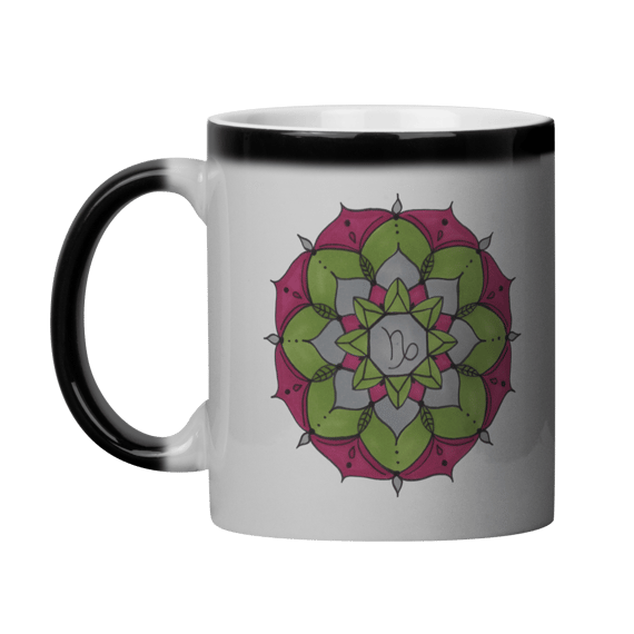 Caneca Mágica Mandala Signo de Capricórnio - 