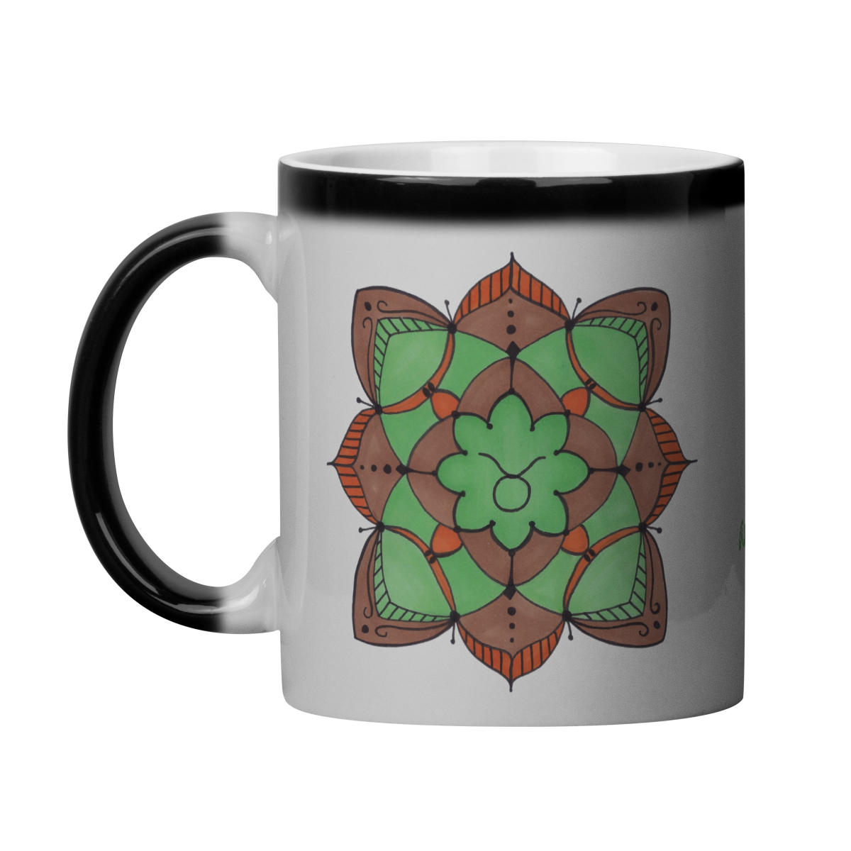 Nome do produto: Caneca Mágica Mandala Signo de Touro - \