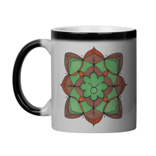 Nome do produto Caneca Mágica Mandala Signo de Touro - 