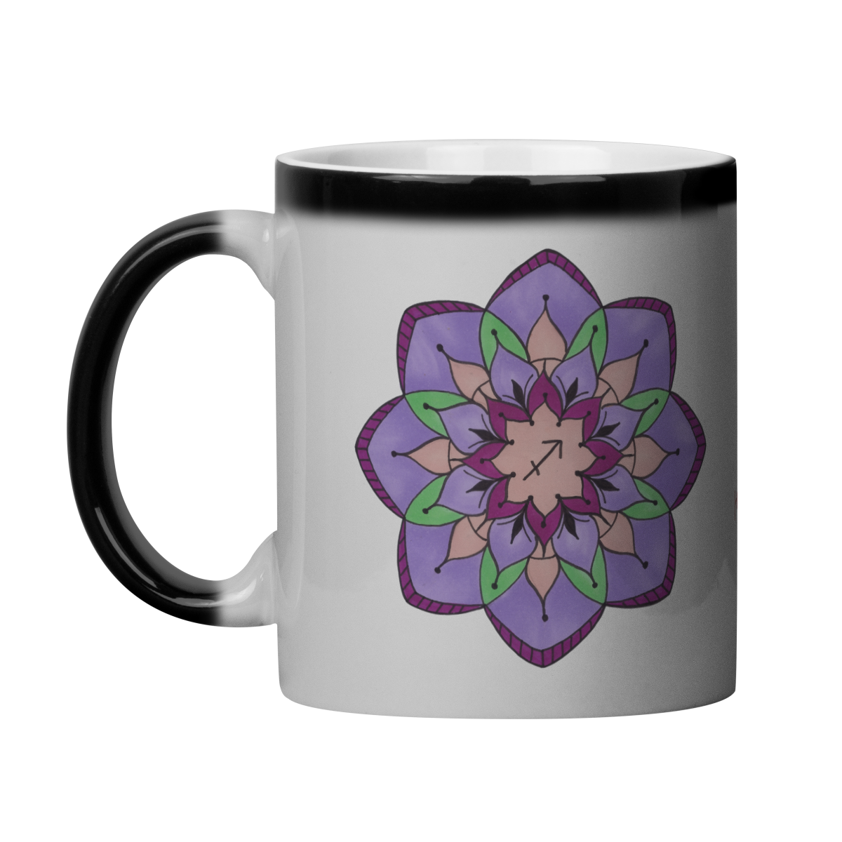 Nome do produto: Caneca Mágica Mandala Signo de Sagitário - \