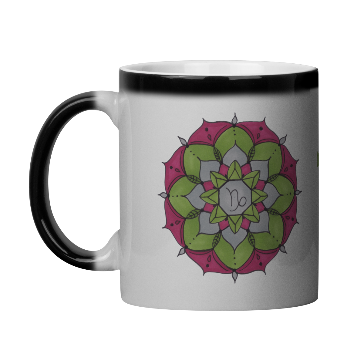 Nome do produto: Caneca Mágica Mandala Signo de Capricórnio - \