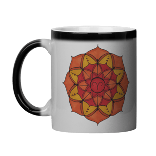 Caneca Mágica Mandala Signo de Áries - 