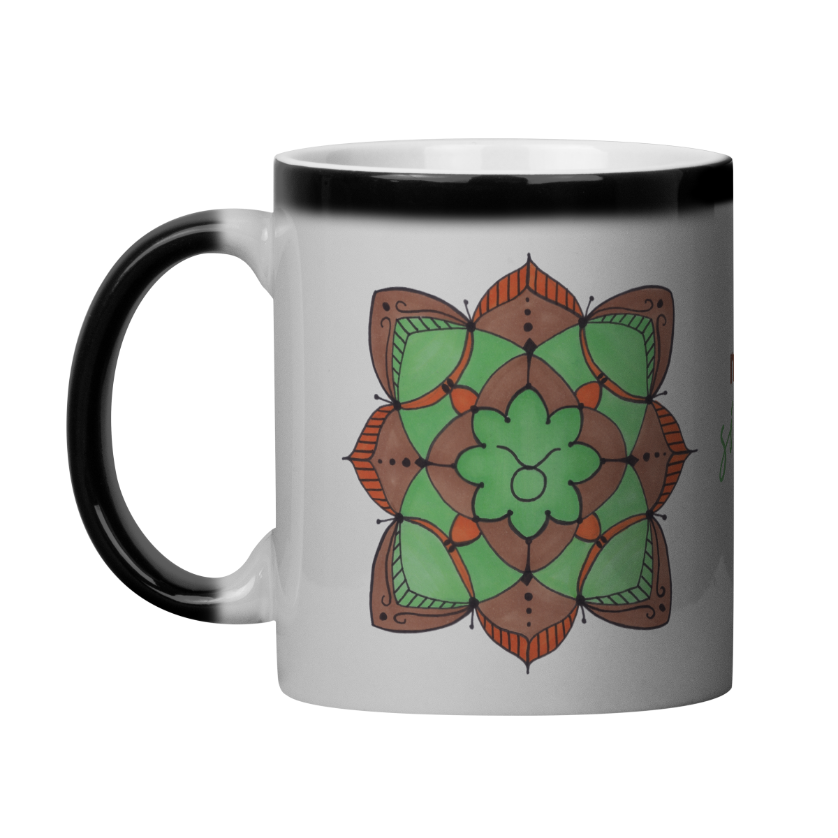 Nome do produto: Caneca Mágica Mandala Signo de Touro - \